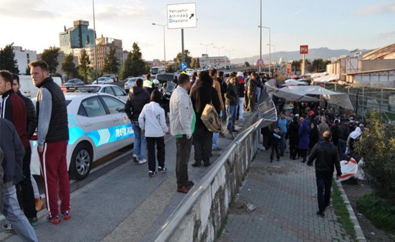 Pazaryerine uçan otomobilin sürücüsü ehliyetsiz çıktı