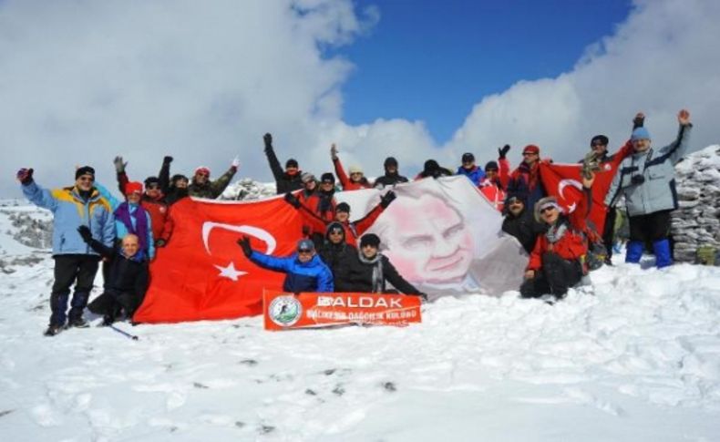 Kazdağları'nın zirvesinde şehitleri andılar