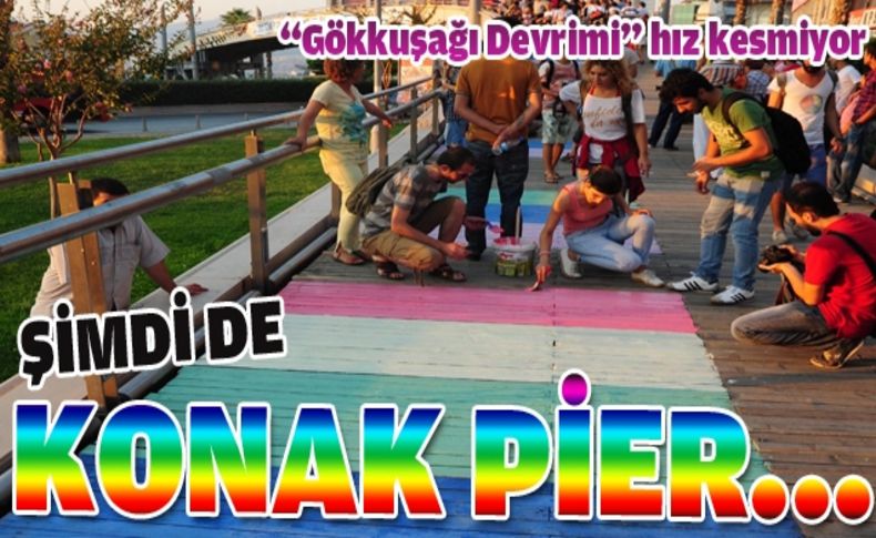 Konak Pier köprüsü rengarenk