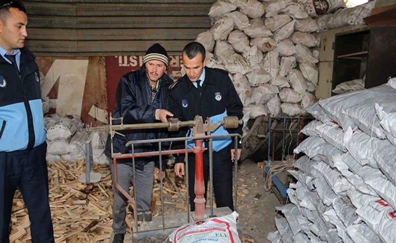 Çiğli’de kömür depoları denetlendi