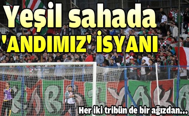 KSK ve Fethiye tribünleri 'Andımız'ı okudu