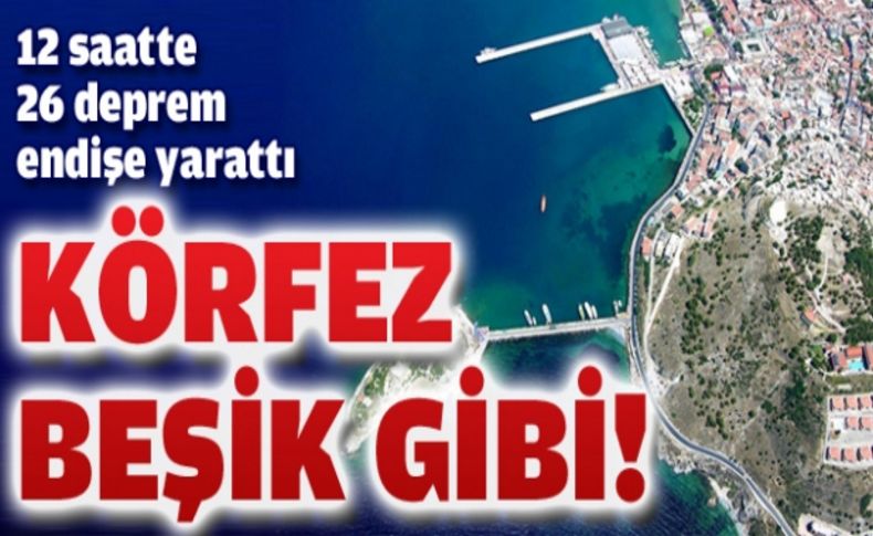 Kuşadası Körfezi'nde 12 saatte 26 deprem