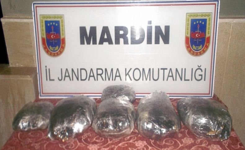 Mardin’de 10 kilo esrar ele geçirildi