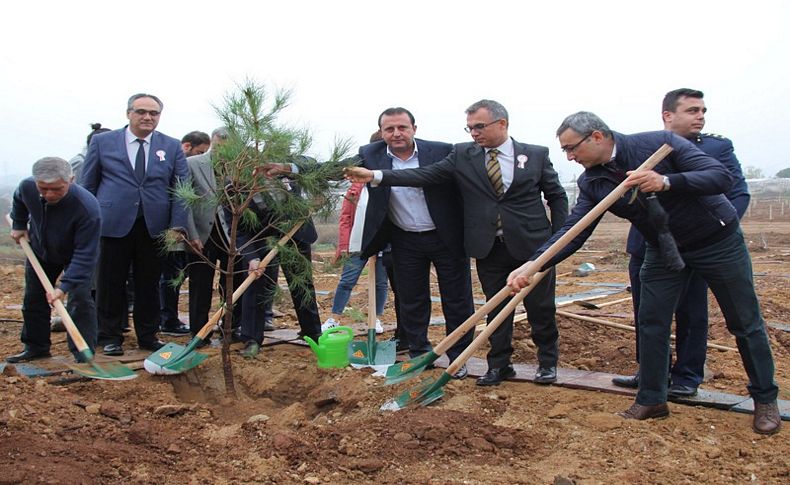 Menderes'te öğretmenlere hatıra ormanı