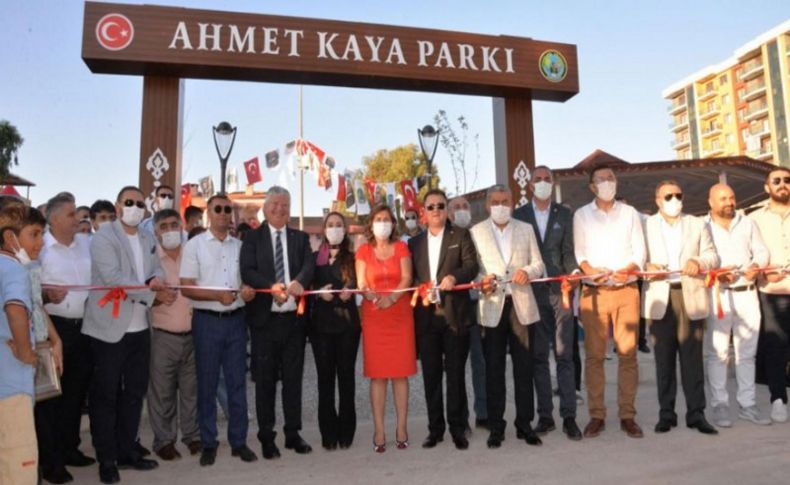 Menemen’in Ahmet Kaya Parkı açıldı