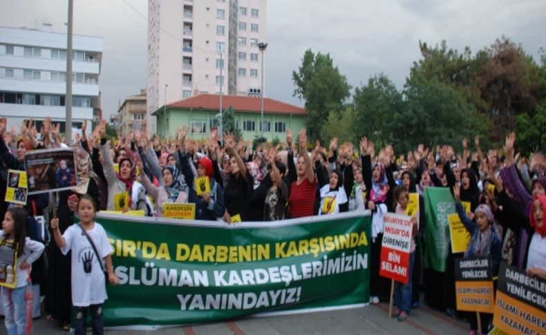 Mısır ve Suriye'deki katliamlar Isparta'da mitingle kınandı