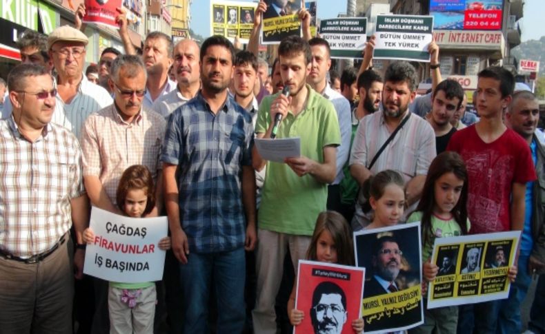 Mısır'daki darbecilerin katliamı, Zonguldak'ta protesto edildi