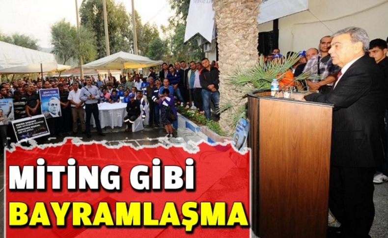 Miting değil bayramlaşma