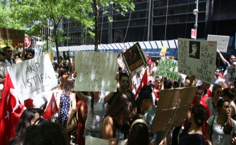 New York'ta Taksim protestosu