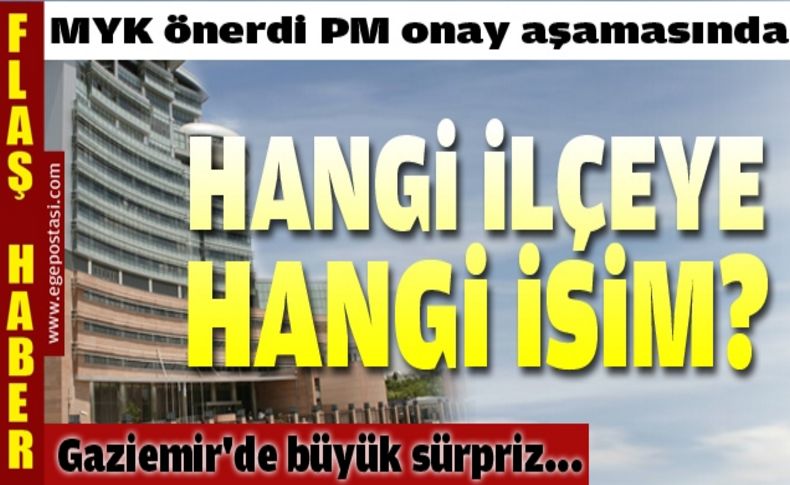 O ilçeler netleşmeye başladı