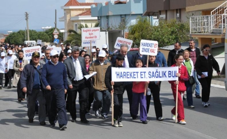 Obeziteye karşı yürüdüler