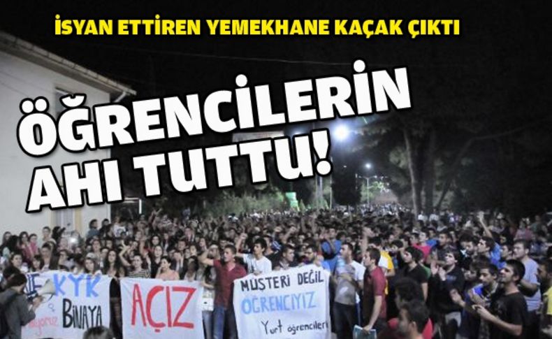 Öğrencileri isyan ettiren yemekhane kaçak çıktı