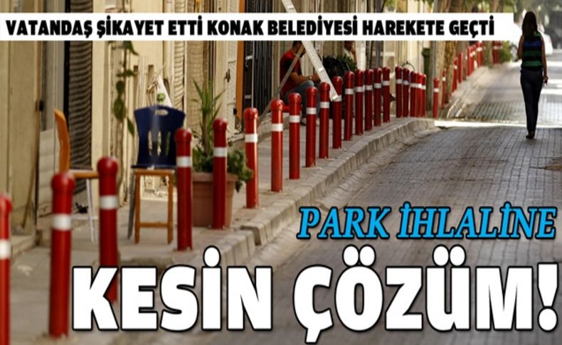 Park ihlaline bariyerli çözüm