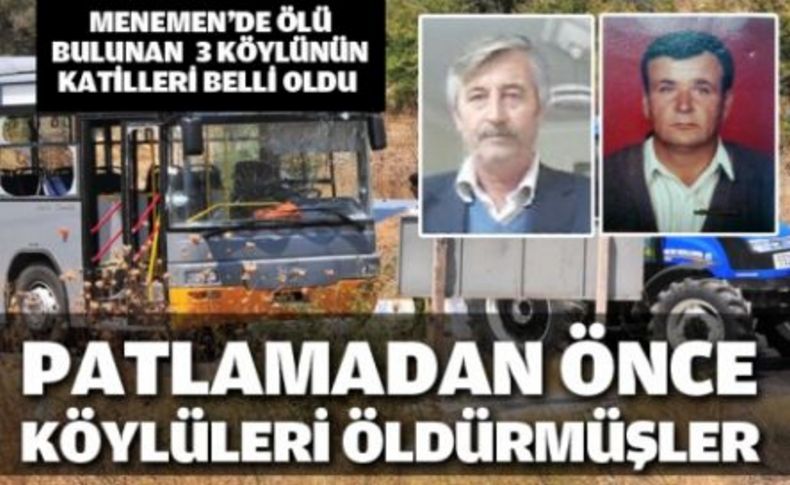 Patlamadan önce köylüleri öldürmüşler