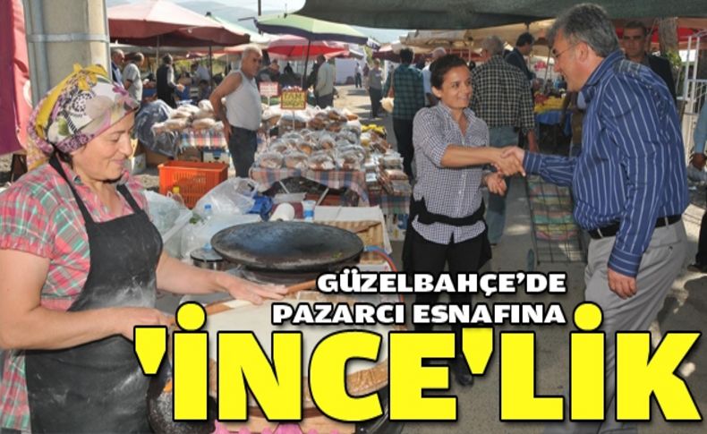 Pazarcı esnafına 'İnce'lik