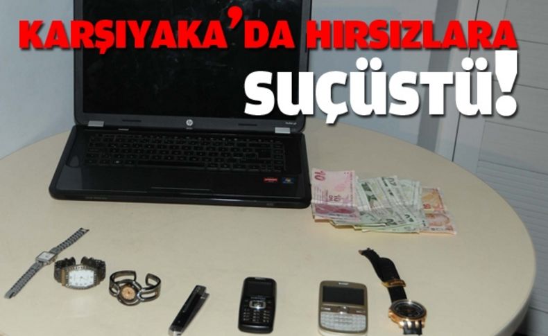 Pencereden giren hırsızlara suçüstü