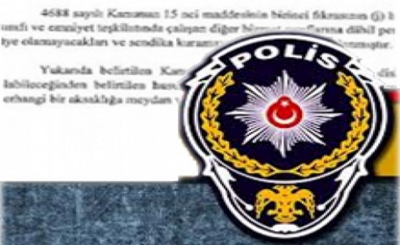 Polise sendika yolu kapandı