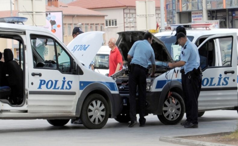 Polisin yardımına yine polis yetişti