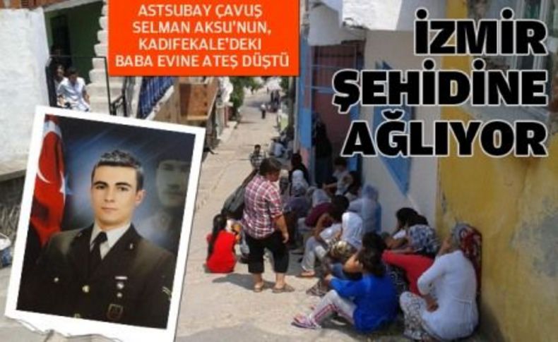 Şehit acısı izmir'e düştü