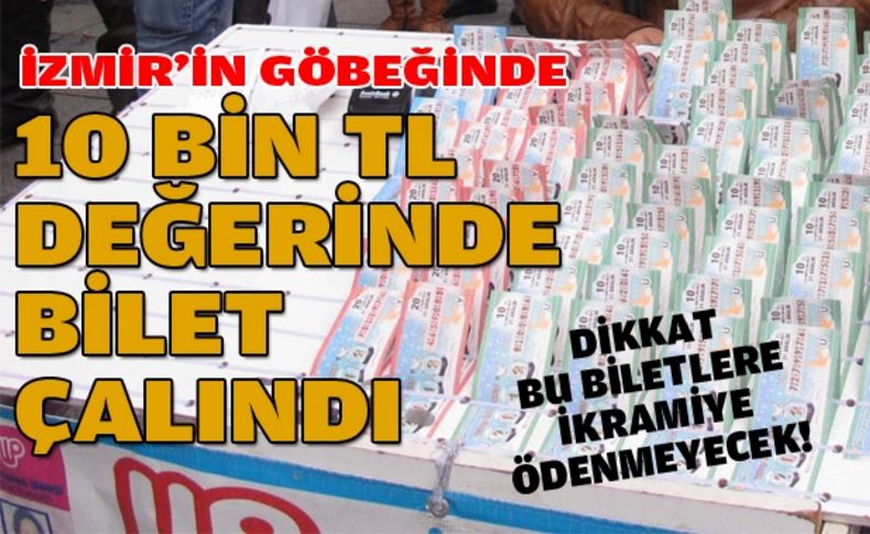 Seyyar piyangocunun 10 bin TL değerinde bileti çalındı