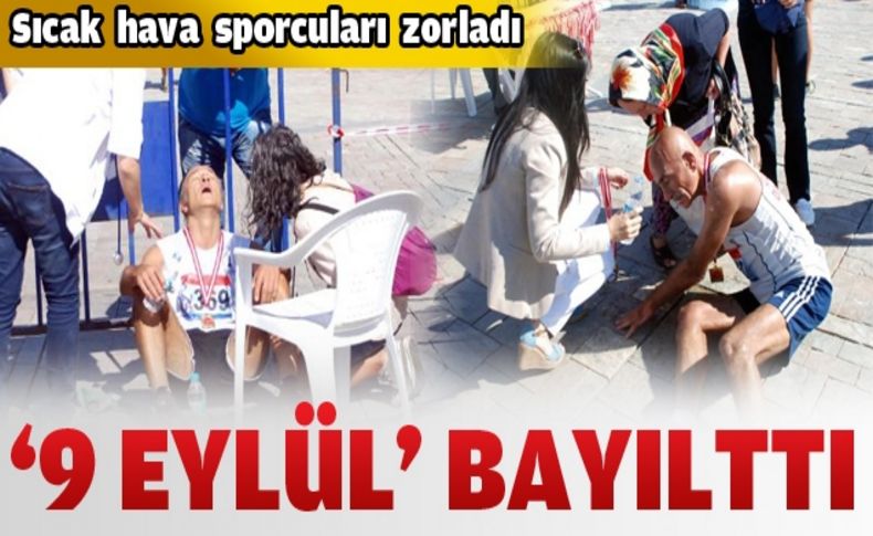 Sıcak hava sporcuları zorladı