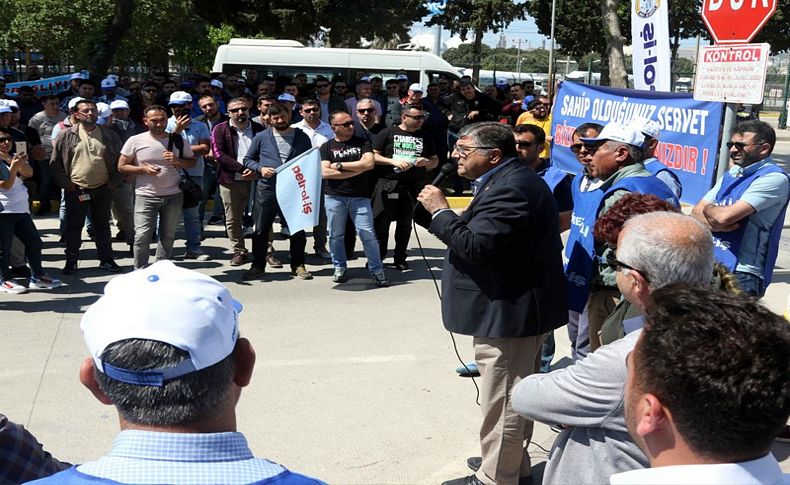 Sındır’dan TÜPRAŞ eylemine destek