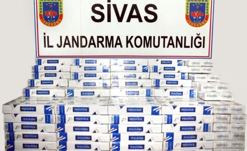 Sivas’ta kaçak sigara operasyonu