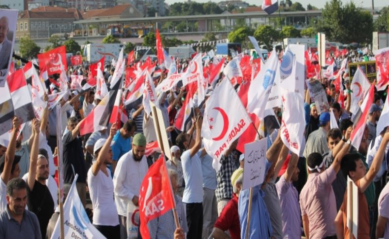 SP'nin Mısır'daki darbeyi protesto mitingi başladı