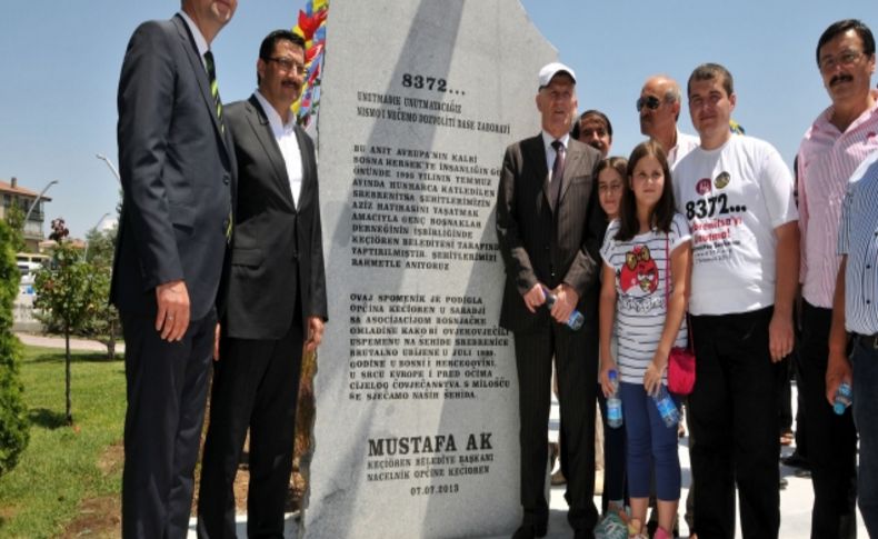 Srebrenitsa şehitleri Keçiören’de yaşatılacak