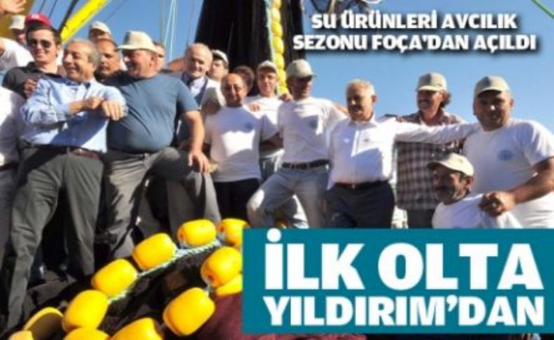 Su ürünleri avcılık sezonu Foça'dan açıldı