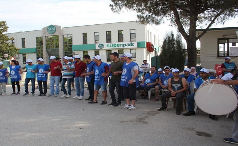 Süperpak işçileri 9 gündür grevde