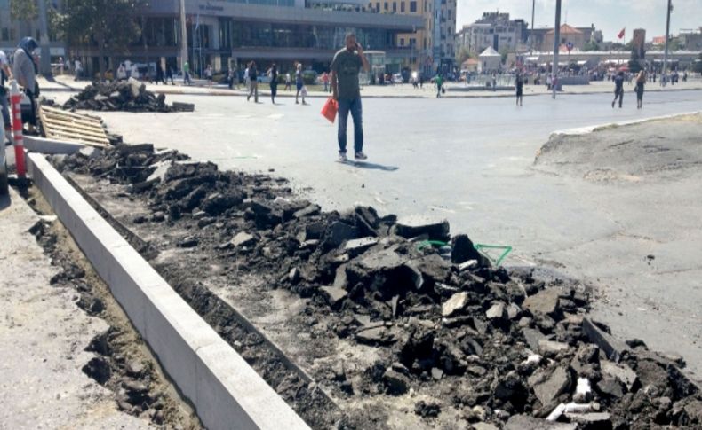 Taksim Meydanı’nın bir bölümü trafiğe kapandı