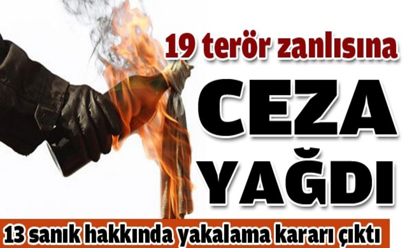 Terör davasında ceza yağmuru