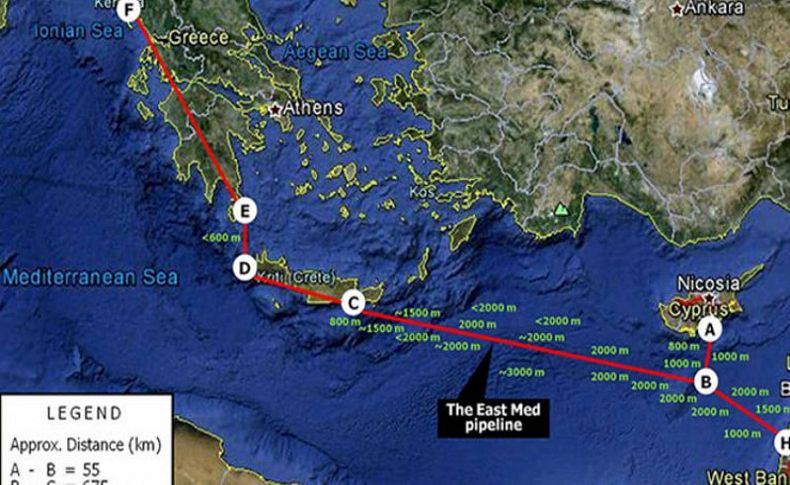 Türkiye'yi bypass eden haritaya çok sert tepki!