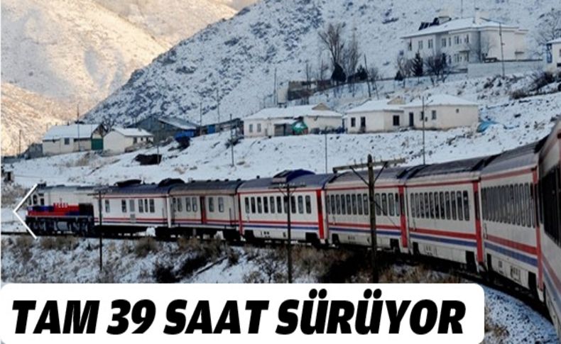 Türkiye'nin batısından doğusuna 39 saat tren yolculuğu