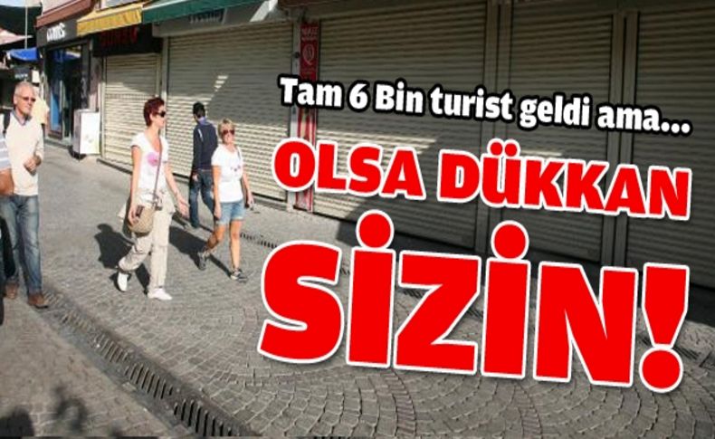 Üç gemiyle gelen turistler hayal kırıklığı yaşadı