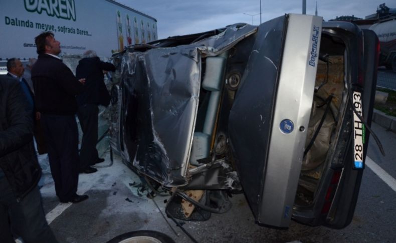 Vakfıkebir’ de trafik kazası: 3 yaralı