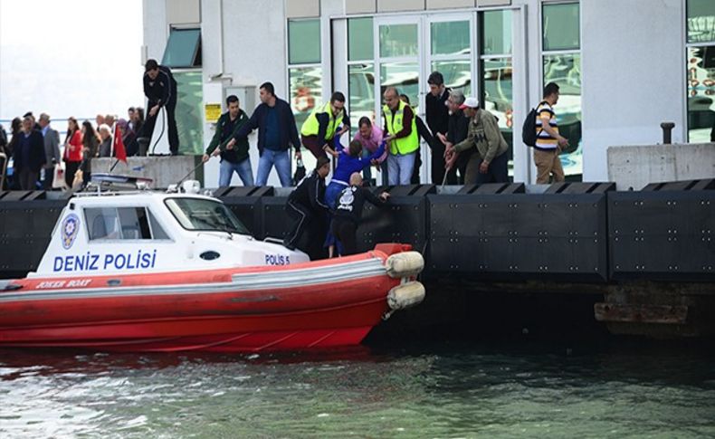 İzmir'de Suriyeli kadın vapurdan düştü!