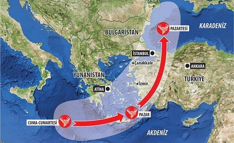 Yunanistan ve Türkiye'de fırtına alarmı!